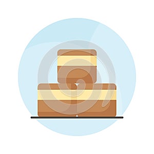 Get your hold on this beautifully designed icon of nanaimo bar, editable vector