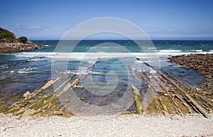 Getaria beach at Basque Country photo