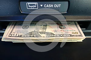 Getting Cash at an ATM photo