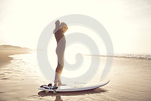 Getting ready for surf