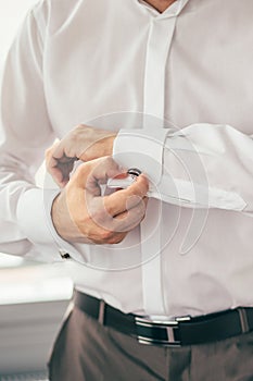 Getting ready wedding bride