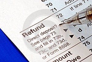Getting refund from the income tax return