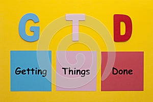 Getting Things Done Acronym