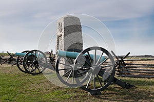 Gettysburg Battlefield Ninth Massachusetts Battery Monument