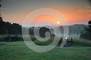 Gettysburg at sunrise
