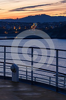 Getxo at the coast in spain