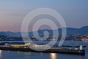 Getxo at the coast in spain