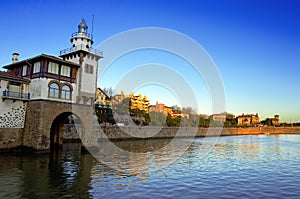 Getxo seafront and Arriluze lighthouse