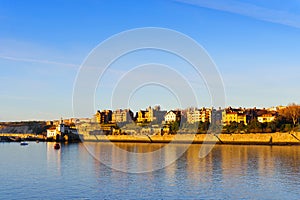 Getxo seafront with residential mansions photo