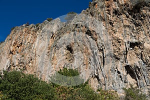 Geyikbayiri tufa rock climbing crag area, Turkey