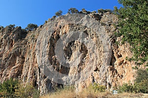 Geyikbayiri tufa rock climbing crag area, Turkey