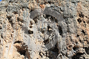 Geyikbayiri tufa rock climbing crag area, Turkey