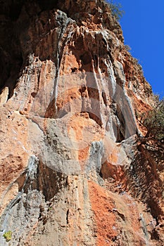 Geyikbayiri tufa rock climbing crag area, Turkey