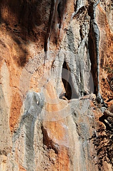 Geyikbayiri tufa rock climbing crag area, Turkey