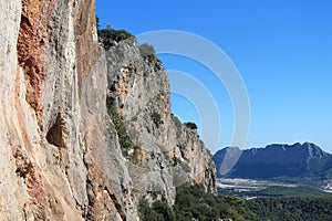 Geyikbayiri tufa rock climbing crag area, Turkey