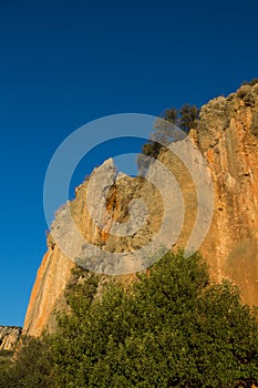 Geyikbayiri tufa rock climbing crag area, Turkey