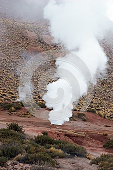 Geyser in Atacama Desert, Chile