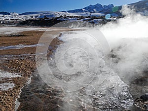 Geyser del tatio, atacama desert Chile