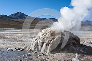 Geyser in El Tatio valley - Chile