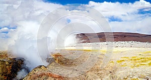 Geyser Field Sol De Manana, Bolivia, South America