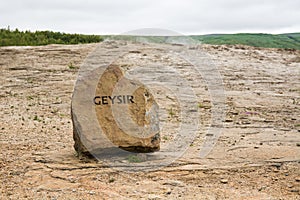 The Geyser at the Haukadalur geothermal area, Iceland