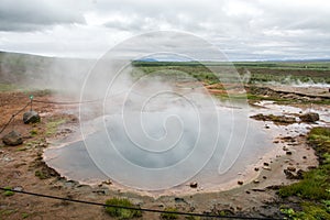The Geyser at the Haukadalur geothermal area, Iceland