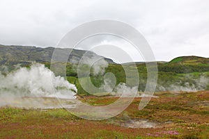 Geyser, Haukadalur, golden circle near Reykjavik