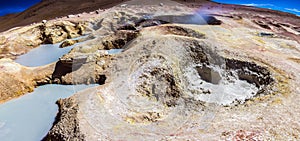 Geyser Sol de Manana in Bolivia