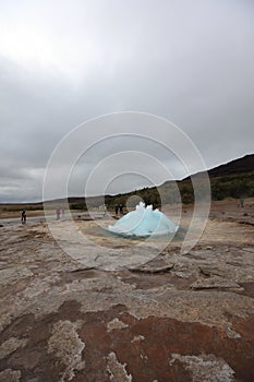 Geyser Strokkur on Iceland