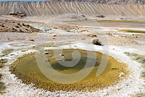 Geyser at Tajik National Park in Gorno-Badakhshan, Tajikistan.