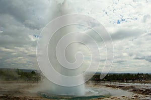 Geysers in the Haukadalur valley