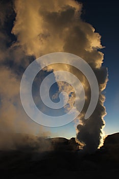 The geysers at Sol de la Manana photo