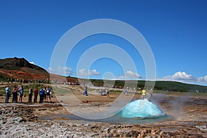 Geysir eruption