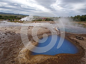 Geysir geothermal area, southwest Iceland
