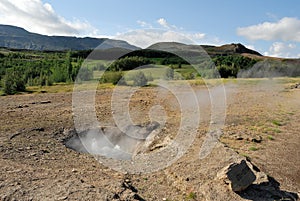 Geysir geyser in southwestern Iceland