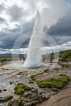 Geysir Strokkur eruption Iceland photo