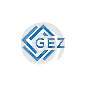 GEZ letter logo design on white background. GEZ creative circle letter logo concept.