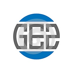 GEZ letter logo design on white background. GEZ creative initials circle logo concept. GEZ letter design