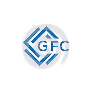 GFc letter logo design on white background. GFc creative circle letter logo concept.