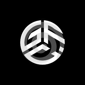 GFC letter logo design on white background. GFC creative initials letter logo concept. GFC letter design