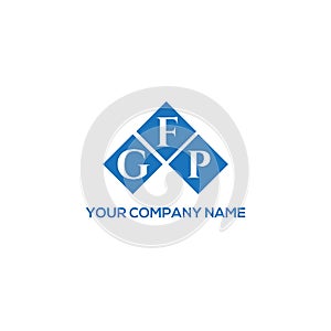 GFP letter logo design on WHITE background. GFP creative initials letter logo concept. GFP letter design