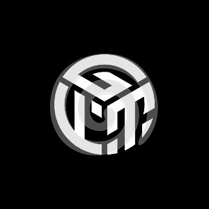 GFT letter logo design on black background. GFT creative initials letter logo concept. GFT letter design