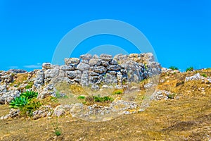 Ggantija neolithic temple at Xaghra, Gozo, Malta