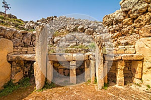 The Ggantija temples on Gozo island near Malta