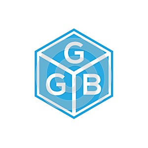 GGB letter logo design on black background. GGB creative initials letter logo concept. GGB letter design