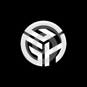 GGH letter logo design on black background. GGH creative initials letter logo concept. GGH letter design