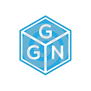 GGN letter logo design on black background. GGN creative initials letter logo concept. GGN letter design