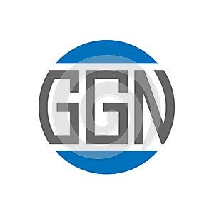 GGN letter logo design on white background. GGN creative initials circle logo concept. GGN letter design