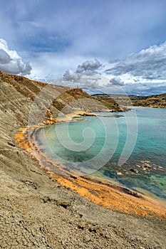 Ghajn Tuffieha Bay and Qarraba Bay with red sand. Malta photo