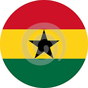 Ghana Flag Africa illustration vector eps